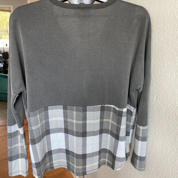 Jody California Plaid Button Down Long Sleeve Women's Blouse Shirt Size Small - Picture 2 of 5